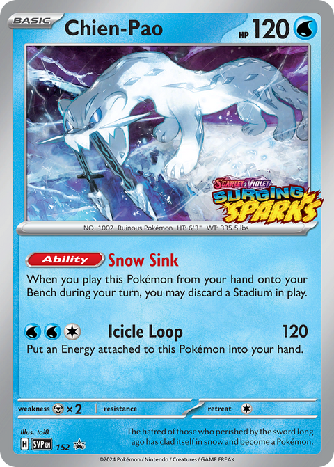 Chien-Pao 152 Scarlet & Violet Black Star Promos Pokémon card
