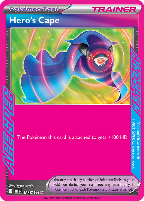 Hero's Cape 152 Temporal Forces Pokémon card