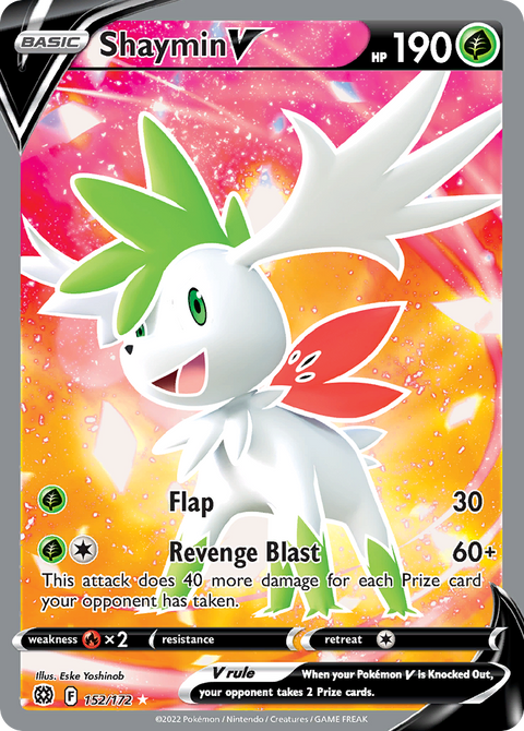 Shaymin V 152 Brilliant Stars Pokémon card