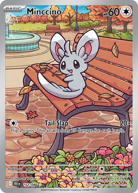 Minccino 152 Black Bolt Pokémon card