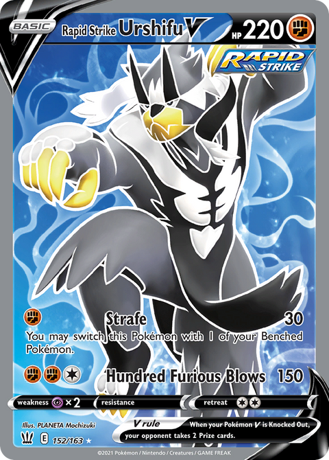 Rapid Strike Urshifu V 152 Battle Styles Pokémon card