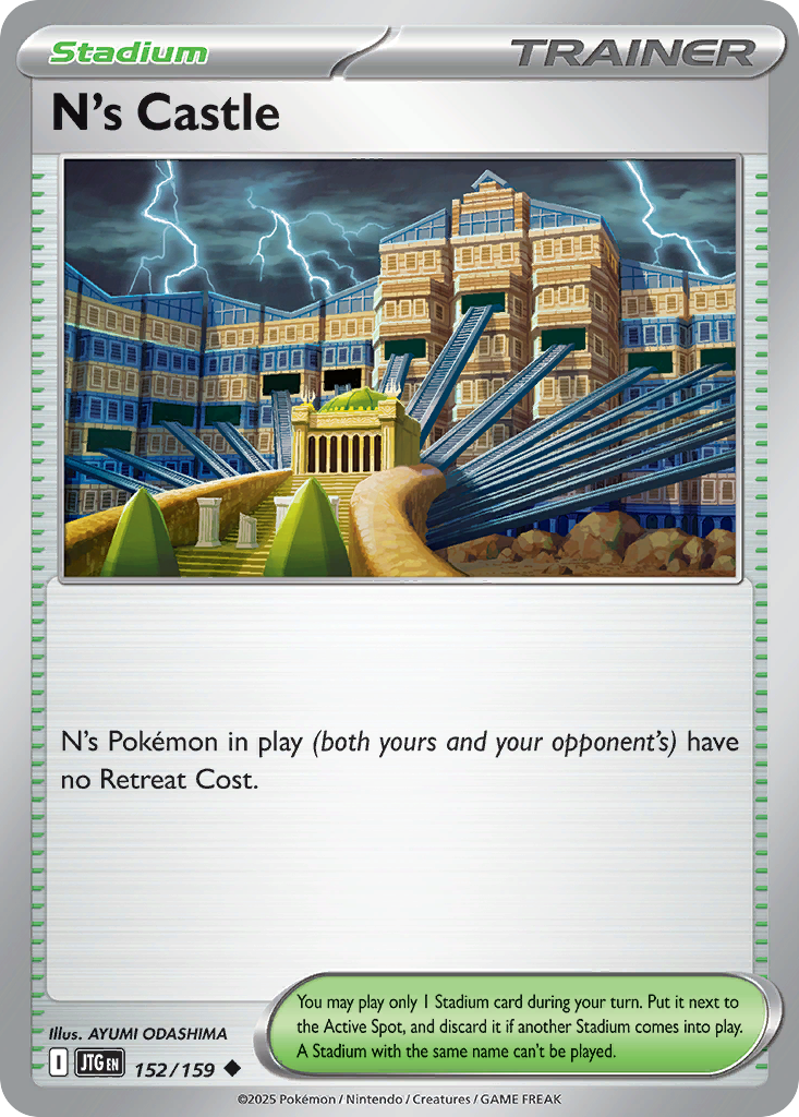 N's Castle 152 Journey Together Pokémon card