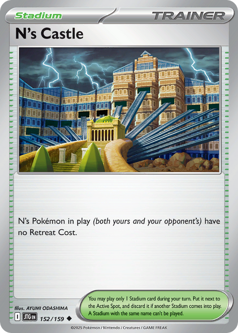 N's Castle 152 Journey Together Pokémon card