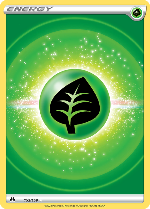 Grass Energy 152 Crown Zenith Pokémon card