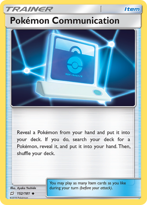 Pokémon Communication 152 Team Up Pokémon card