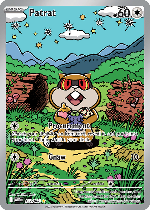 Patrat 152 White Flare Pokémon card
