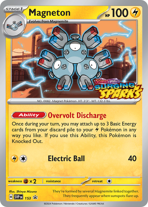 Magneton 153 Scarlet & Violet Black Star Promos Pokémon card