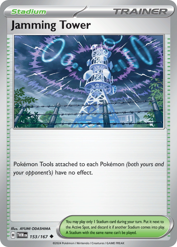 Jamming Tower 153 Twilight Masquerade Pokémon card