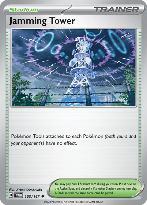 Jamming Tower 153 Twilight Masquerade Pokémon card