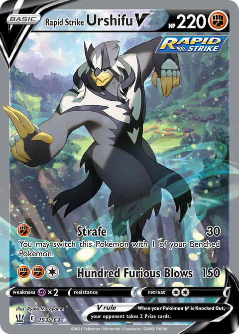 Rapid Strike Urshifu V 153 Battle Styles Pokémon card