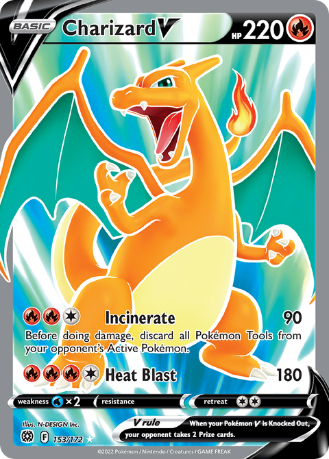 Charizard V 153 Brilliant Stars Pokémon card