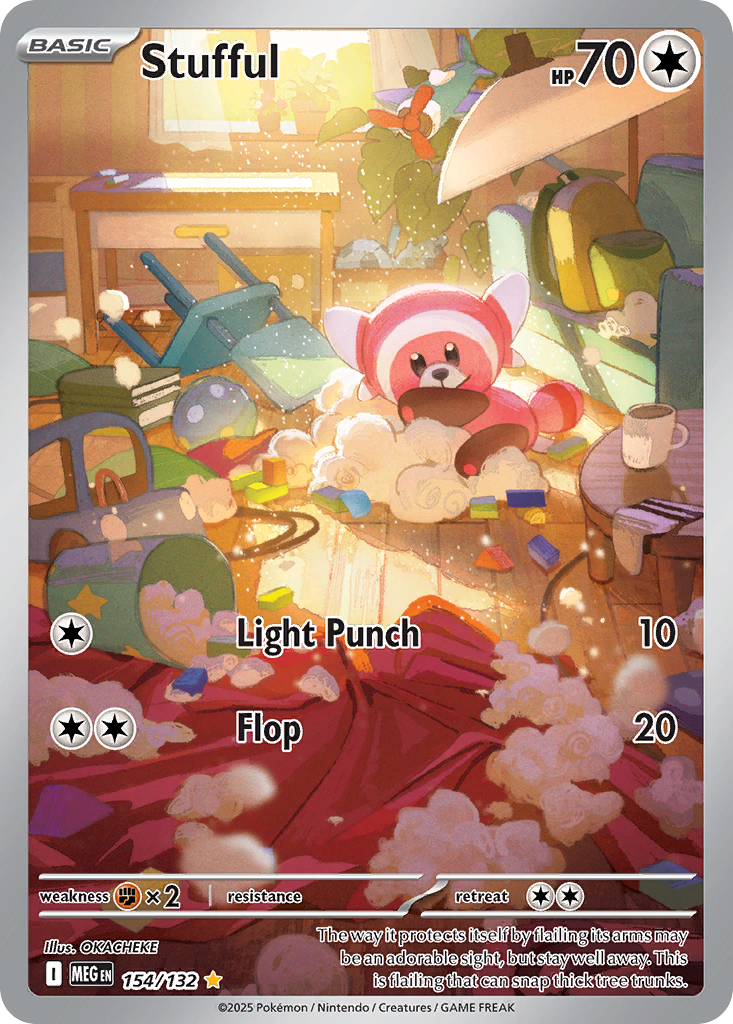 Stufful 154 Mega Evolution Pokémon card