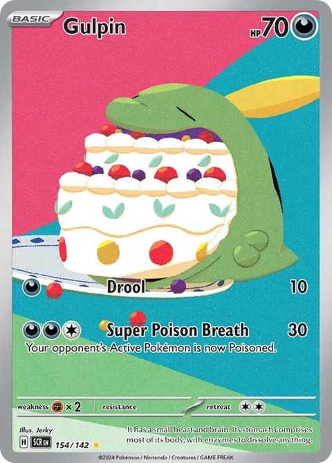 Gulpin 154 Stellar Crown Pokémon card