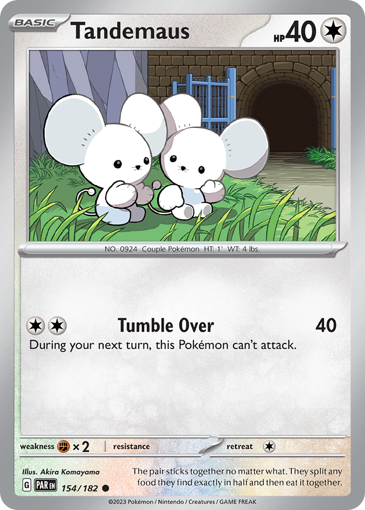 Tandemaus 154 Paradox Rift Pokémon card