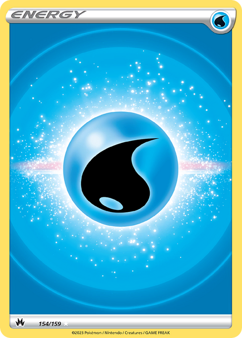 Water Energy 154 Crown Zenith Pokémon card