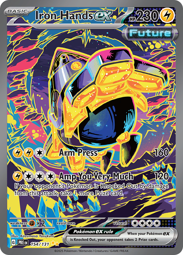 Iron Hands ex 154 Prismatic Evolutions Pokémon card