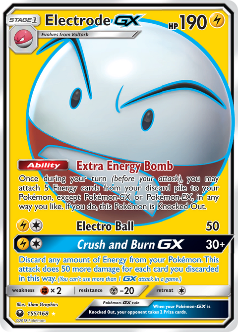 Electrode-GX 155 Celestial Storm Pokémon card