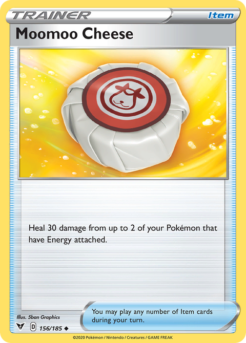 Moomoo Cheese 156 Vivid Voltage Pokémon card