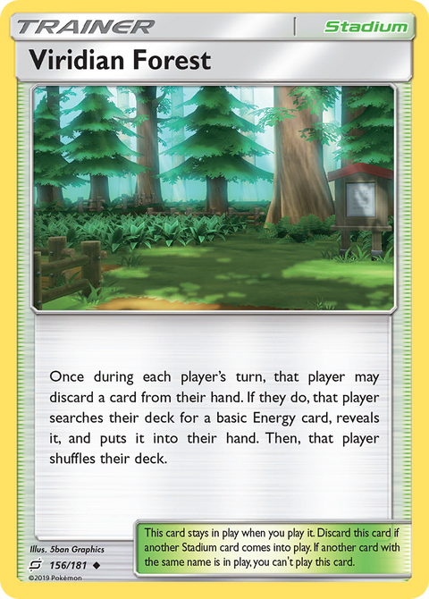 Viridian Forest 156 Team Up Pokémon card