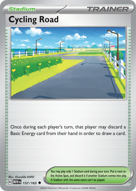 Cycling Road 157 151 Pokémon card