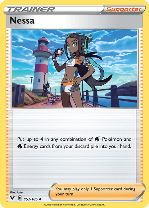 Nessa 157 Vivid Voltage Pokémon card