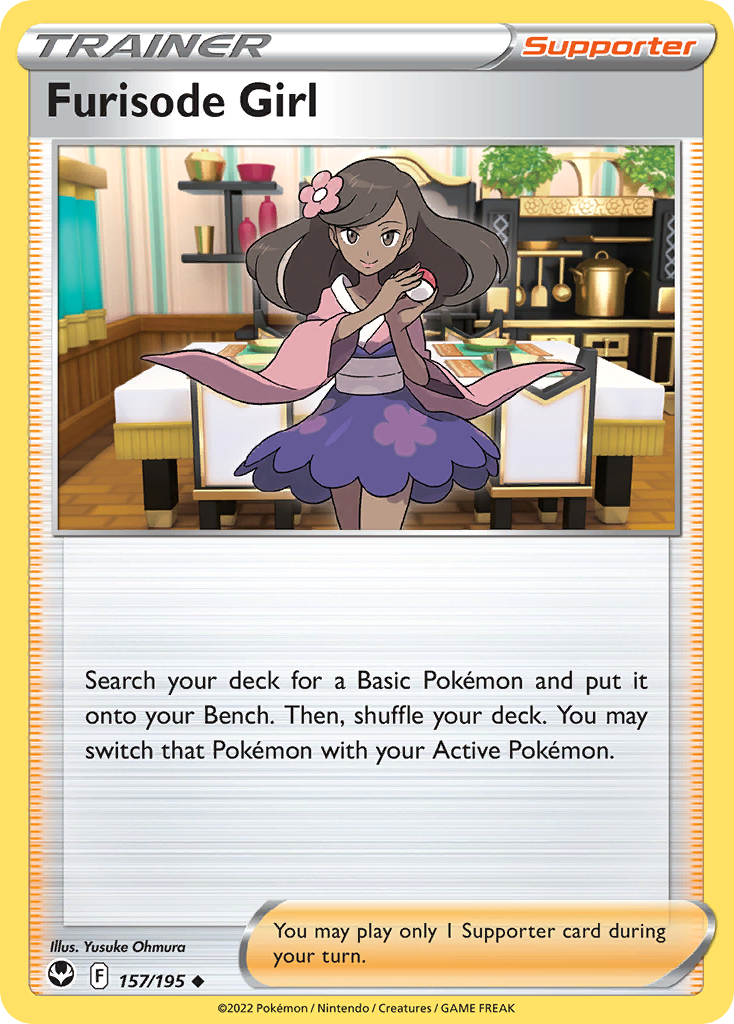 Furisode Girl 157 Silver Tempest Pokémon card