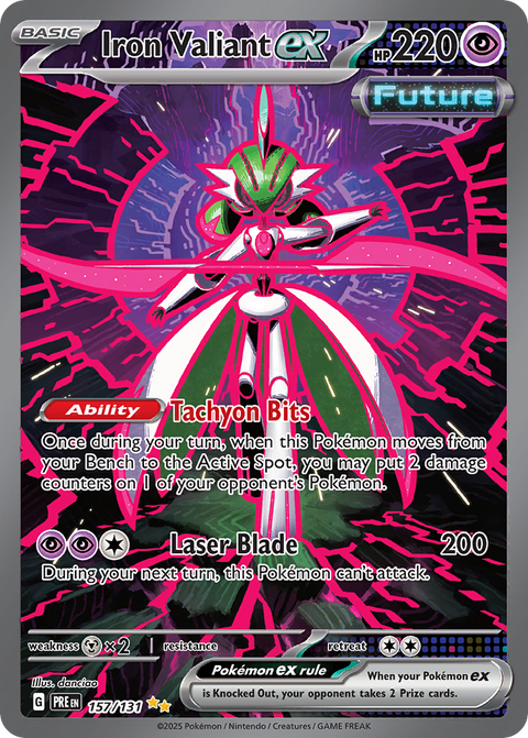 Iron Valiant ex 157 Prismatic Evolutions Pokémon card