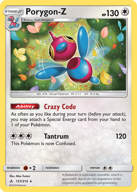 Porygon-Z 157 Unbroken Bonds Pokémon card