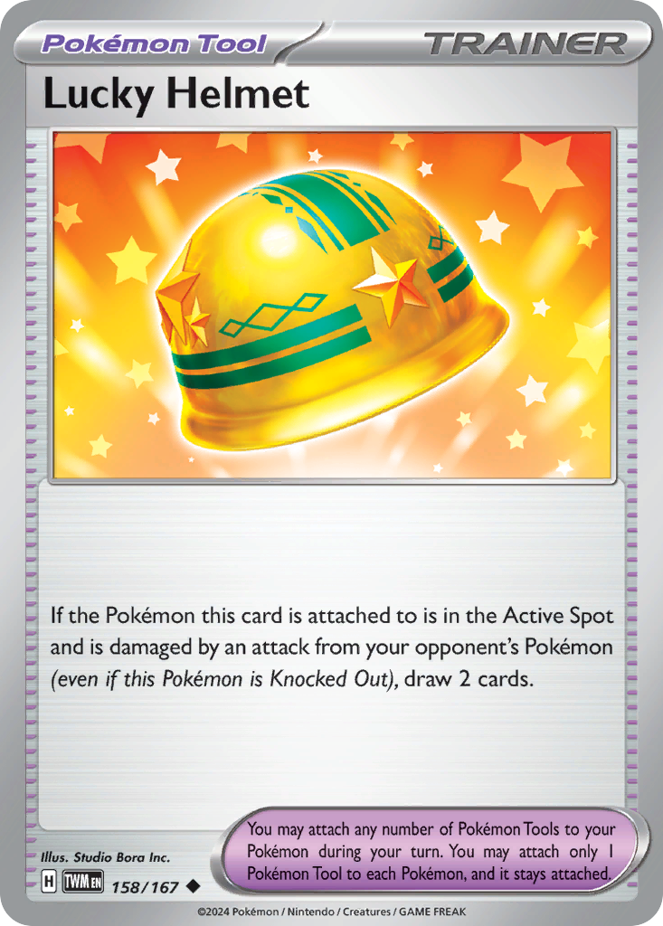 Lucky Helmet 158 Twilight Masquerade Pokémon card