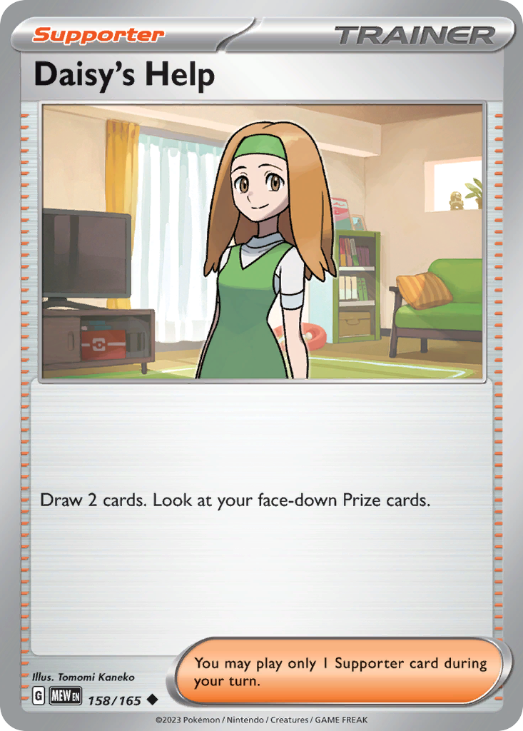 Daisy's Help 158 151 Pokémon card