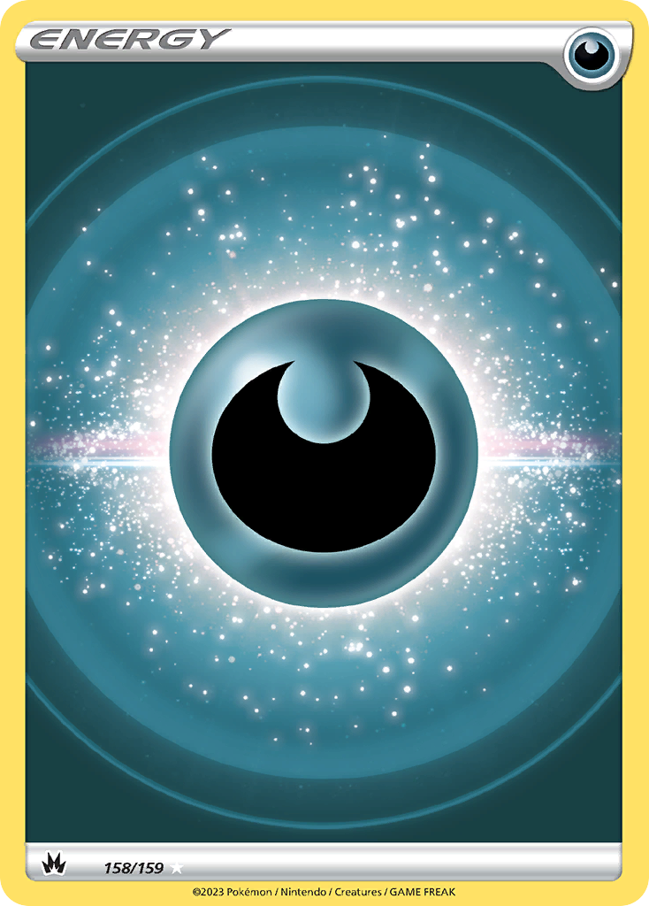 Darkness Energy 158 Crown Zenith Pokémon card