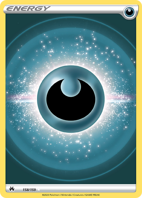 Darkness Energy 158 Crown Zenith Pokémon card