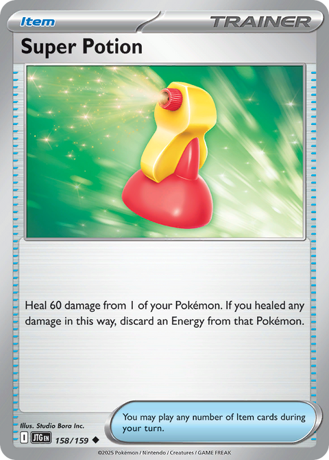 Super Potion 158 Journey Together Pokémon card