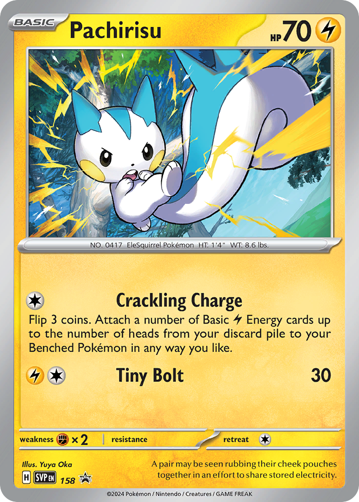 Pachirisu 158 Scarlet & Violet Black Star Promos Pokémon card