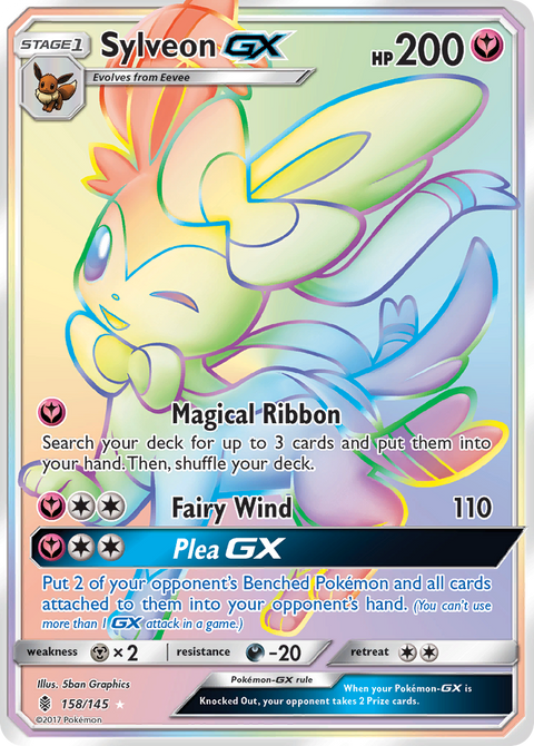 Sylveon-GX 158 Guardians Rising Pokémon card