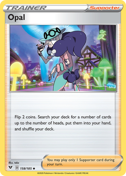 Opal 158 Vivid Voltage Pokémon card