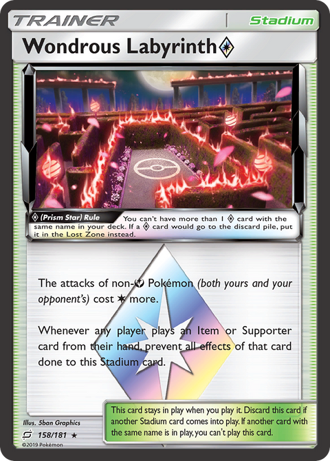 Wondrous Labyrinth ◇ 158 Team Up Pokémon card