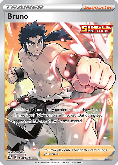 Bruno 158 Battle Styles Pokémon card