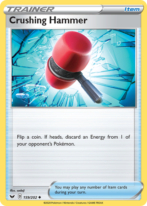 Crushing Hammer 159 Sword & Shield Pokémon card