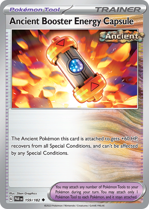 Ancient Booster Energy Capsule 159 Paradox Rift Pokémon card