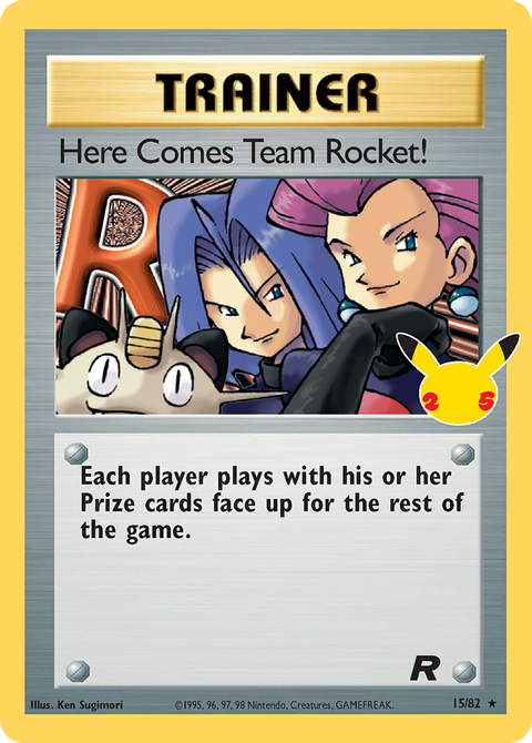 Here Comes Team Rocket! 15 Celebrations: Classic Collection Pokémon card