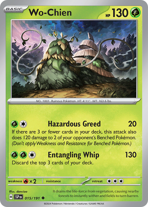 Wo-Chien 15 Surging Sparks Pokémon card
