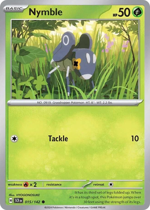 Nymble 15 Stellar Crown Pokémon card
