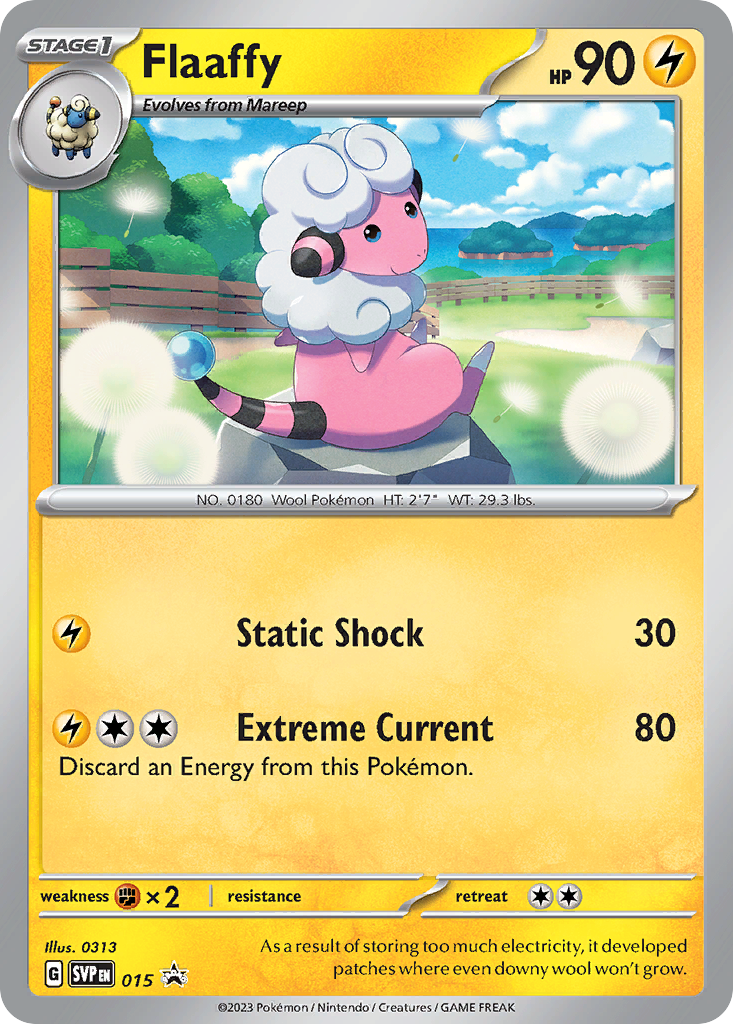 Flaaffy 15 Scarlet & Violet Black Star Promos Pokémon card
