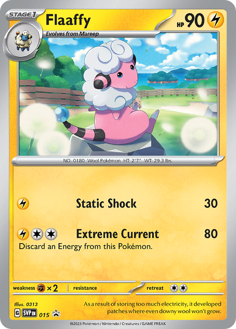 Flaaffy 15 Scarlet & Violet Black Star Promos Pokémon card