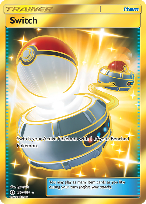 Switch 160 Sun & Moon Pokémon card