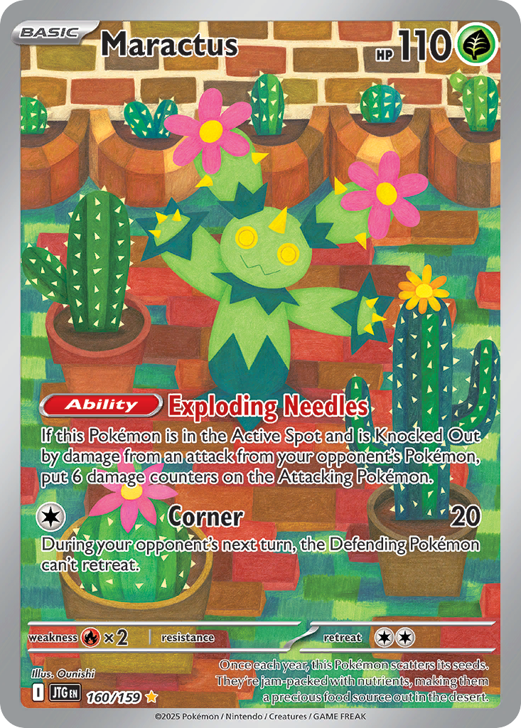 Maractus 160 Journey Together Pokémon card