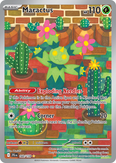 Maractus 160 Journey Together Pokémon card