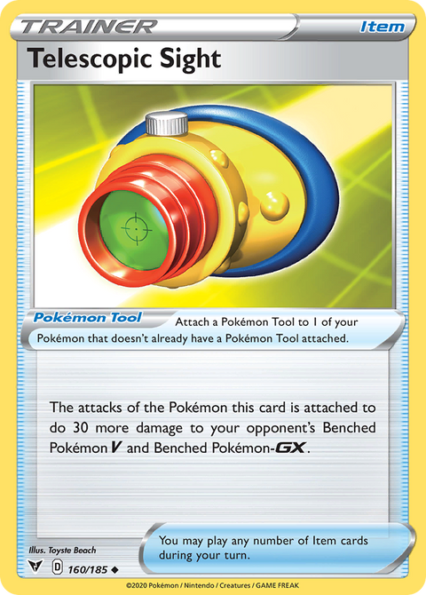 Telescopic Sight 160 Vivid Voltage Pokémon card