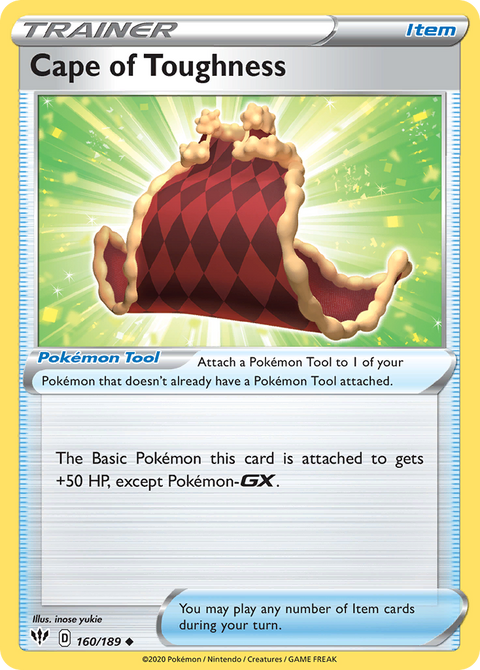 Cape of Toughness 160 Darkness Ablaze Pokémon card